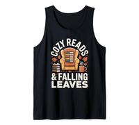 Cozy Reads And Falling Leaves Autumn Book Nook Tank Top