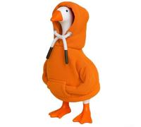 Cozy Red Hoodie for 7-Inch Desk Goose, Soft Cotton Blend Fit for Most Standing Figurines, Fun Office Decor & Unique Idea(Orange)