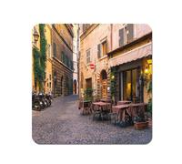Cozy Rome Street Coasters - Set of 4 Warren Reed - Designer Multi One Size
