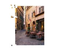 Cozy Rome Street Jigsaw Puzzle Warren Reed - Designer Multi 500 Piece