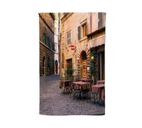 Cozy Rome Street Tea Towel Warren Reed - Designer Multi One Size