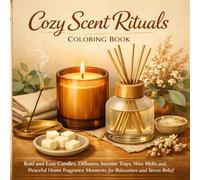 Cozy Scent Rituals Coloring Book: Bold and Easy Candles, Diffusers, Incense Trays, Wax Melts and Peaceful Home Fragrance Moments for Relaxation and Stress Relief (Cozy Line Studio Collection)