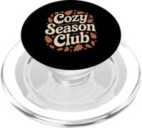 Cozy Season Club Autumn Leaves Fall Vibes Aesthetic PopSockets PopGrip for MagSafe