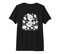 Cozy Season Duck Cute Fall Pumpkin Spice Autumn Coffee Premium T-Shirt