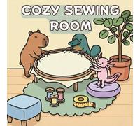 Cozy Sewing Room: Bold & Easy Coloring Book for Adults and Teens Featuring Mindful Fashion, Cute Animals, Stress Relief Plus Simple Designs
