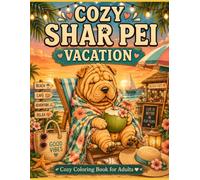 Cozy Shar Pei Vacation: Bold & Easy Coloring Book for Adults Featuring Relaxing Beach Days, Tropical Cafés, Sunset Views, Cozy Vacation Moments, ... Getaways (Cozy Shar Pei Coloring Book Series)