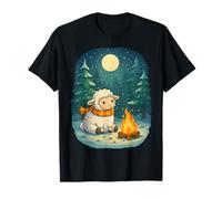 Cozy Sheep Campfire Winter Holidays T-Shirt
