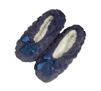 Cozy Slippers Fleece Warm House Socks Thick Slippers for Adults Comfortable Socks Ideal for Winter and Relaxing at Home, navy, 10 UK