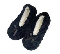 Cozy Slippers Fleece Warm House Socks Thick Slippers for Adults Comfortable Socks Ideal for Winter and Relaxing at Home, black, 10 UK