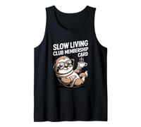 Cozy Sloth Design for Slow Living Enthusiasts Tank Top