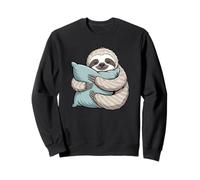 Cozy Sloth Sleepy Chill Animal Illustration Sweatshirt