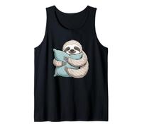 Cozy Sloth Sleepy Chill Animal Illustration Tank Top