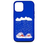Cozy snow cabin heavy snowfall with lots of snowflakes Case for iPhone 12/12 Pro