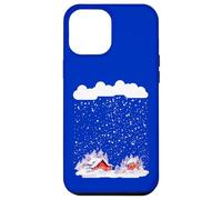 Cozy snow cabin heavy snowfall with lots of snowflakes Case for iPhone 12 Pro Max