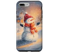 Cozy Snowman Winter Wonderland Festive Christmas Holiday Case for iPhone 7 Plus/8 Plus