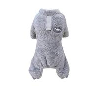 Cozy Solid Color Pet Clothing for Autumn and Winter - Adorable Accessories for Your (Grey, L)