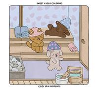 Cozy Spa Moments: Coloring Book for Adults and Kids Featuring Cute Animal Friends in Relaxing Spa Scenes with Easy Designs for Stress Relief and Mindfulness