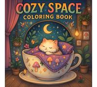 Cozy Spaces: 50+ Bold and Easy Illustrations of Hygge-Inspired Home and Garden Scenes for Relaxation and Stress Relief | Coloring Book for Adults and Teens