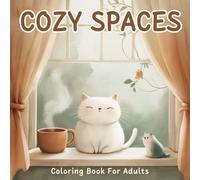 Cozy Spaces: Coloring Book for Adults 50 Relax, Unwind, and Color your way to Calm with this collection of inviting, Tranquil designs for Anxiety Stress Relief and peaceful.