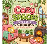 Cozy Spaces Coloring Book for Adults and Teens: Cute Rooms, Comfy Corners, Reading Nooks and Relaxing Scenes for Stress Relief and Creative Fun: ... Plants, Pets and Everyday Comfort Moments