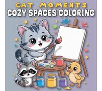 Cozy Spaces Coloring: Cat Moments at Home - Adorable Feline Scenes for Adults Who Love Cozy and Relaxing Coloring book (Cat Moments: Cozy Spaces Coloring Collection)
