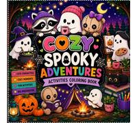Cozy Spooky Adventures Coloring Book: Cute Ghosts, Cozy Activities, and Fun Halloween Adventures to Color (Color Craftery Cozy Coloring Collection)