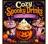 Cozy Spooky Drinks: Bold and Easy Halloween Coloring Book for Adults and Teens (Cozy Spooky Halloween Coloring Collection)