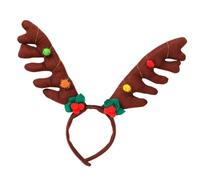 Cozy Stretchable Holiday Headbands With Reindeer Horns Christmas Party Decoration Year Round Themed Occasion Lightweight Christmas Costume Headbands