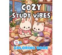 Cozy Study Vibes Coloring Book: 40 Images | 8.5x11 | Cute & Comfy with Candles, Affirmations, and Relaxing Vibes | Mindful Coloring and Stress Relief ... and Seniors (CuterThanLife Coloring Books)