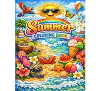 Cozy Summer: A Bold & Easy Coloring Book for Adults and Teens Featuring Cute Summer Designs and Relaxing Moments