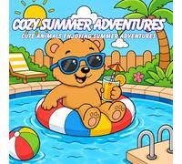 Cozy Summer Adventures: A Cute Coloring Book for Kids Featuring Beach Days, Pool Fun, Camping, Ice Cream, and Sunny Animal Adventures