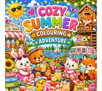 COZY SUMMER COLOURING ADVENTURE: Cute Animals, Relaxing Scenes & Sunny Adventures