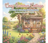 Cozy Summer Cottage: A Cute & Relaxing Coloring Book Series: Cozy Retreats • Book 2