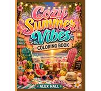 Cozy Summer Vibes Coloring Book: A Cute and Relaxing Summer-Themed Coloring Book for Adults and Teens Featuring Cozy Beach Days, Tropical Scenes, Cute Foods, Vacation Moments, and Stress Relief Fun
