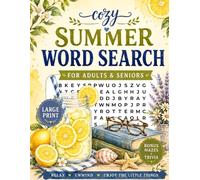 Cozy Summer Word Search for Adults & Seniors: 84 Large Print word search puzzles with bonus mazes and trivia I for Relaxation, Mental Stimulation
