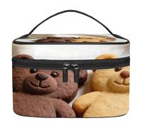 Cozy Tart Portable Makeup Bag for Women, Lightweight Travel Cosmetic Organizer with Multiple Pockets