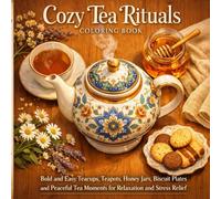 Cozy Tea Rituals Coloring Book: Bold and Easy Teacups, Teapots, Honey Jars, Biscuit Plates and Peaceful Tea Moments for Relaxation and Stress Relief (Cozy Line Studio Collection)
