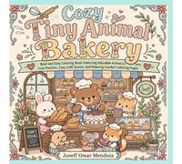 Cozy Tiny Animal Bakery: Bold and Easy Coloring Book Featuring Adorable Bakery Animals, Cozy Café Scenes, Cute Pastries, and Relaxing Stress-Relieving Designs for All Ages