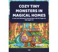 Cozy Tiny Monsters in Magical Homes: A Cute and Whimsical Coloring Book with 30 Pages for Kids Ages 4-8 (Tiny Explorers)