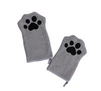Cozy Towel Pet Glove For Dogs With Hanging Grip Thick Fabric Keep Pet Warm And Dry After Bath Or Swim Drying Mitt