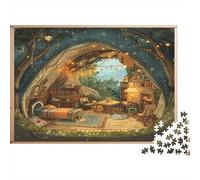 Cozy Treehouse Jigsaw Puzzle 1000 Pieces Recycled Paper for Adults Puzzle for Adults Educational Game Challenge Fun Home Present Great Gift for Kids Age 12 Years Up 70x50cm/1000pcs