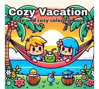 Cozy Vacation: A Relaxing Coloring Book of Cute Getaways, Travel Adventures, and Peaceful Escapes