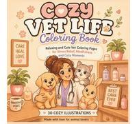Cozy Vet Life: A Cute Veterinary-Themed Coloring Book Featuring Pets, Clinics, and Heartwarming Animal Care Scenes