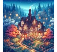 Cozy Villa Garden 35 Piece Jigsaw Puzzles for Adults and Kids, Impossible Puzzle, Jigsaws 35 pieces for adults Gifts, Difficult jigsaw puzzles for The Whole Family