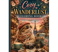 Cozy Wanderlust Coloring Book: Fashionable Cats and Dream Destinations