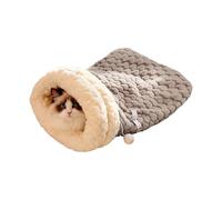 Cozy Winter Cat Bed with Soft Rabbit Morph Fur Warm Cave Plan for Home Cats Cozy Shelter House Washable Large Elegant Rabbit Morph Cat House Large Size