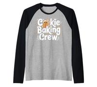 Cozy Winter Cookie Baking Crew Family Holiday Team Raglan Baseball Tee