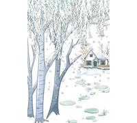 Cozy Winter Cottage Notebook: Peaceful Snowy Birches Journal | Soft Aesthetic Winter Writing Journal for Notes, Ideas & Daily Reflection