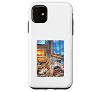 Cozy Winter Gaming Fireside Console Retreat Case for iPhone 11