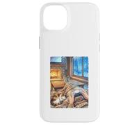 Cozy Winter Gaming Fireside Console Retreat Case for iPhone 14 Plus